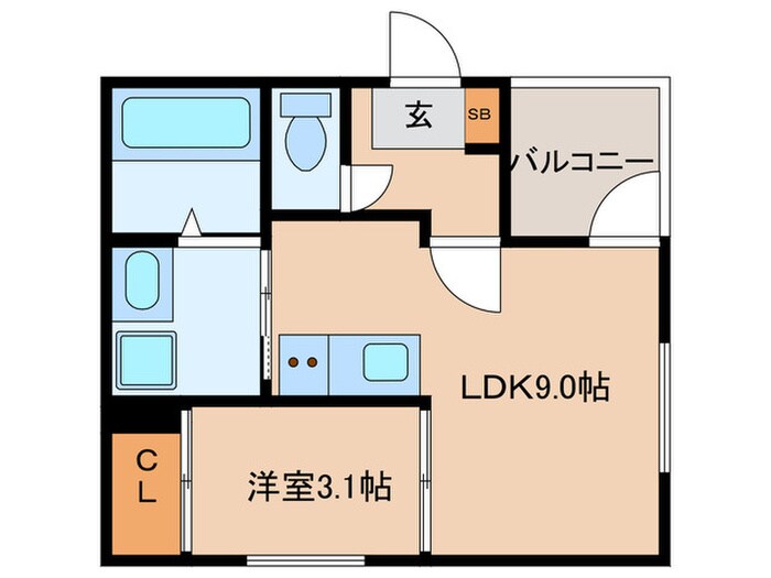 ハーモニーテラス烏森町Ⅲの物件間取画像