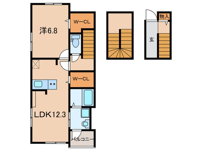コンフォートの物件間取画像