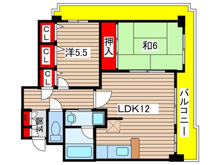 ラフェール高辻の物件間取画像