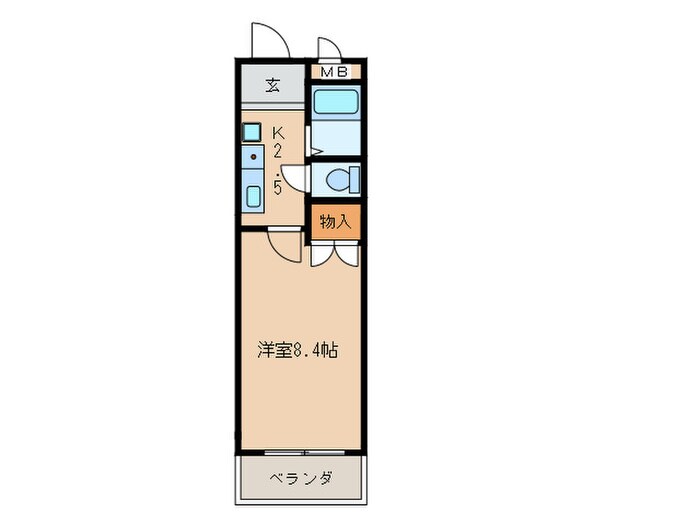 エスポア八田の物件間取画像