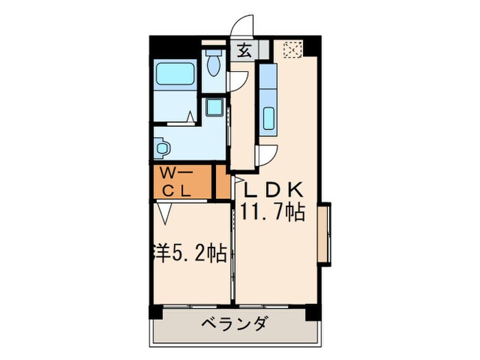 エラン黒崎の物件間取画像