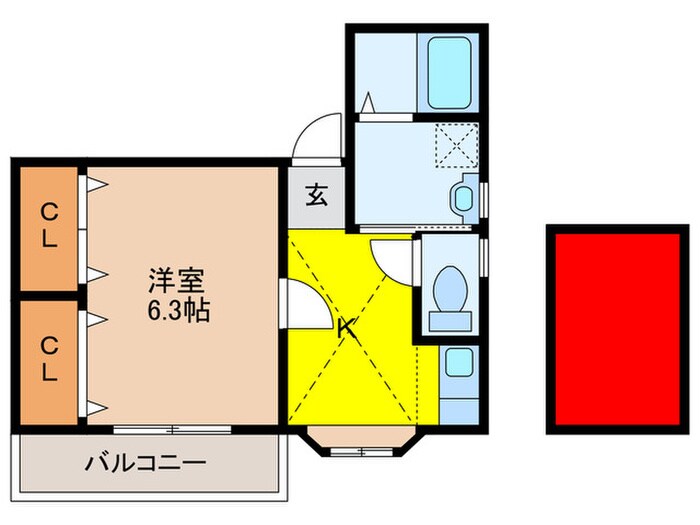 アルカディア堤の物件間取画像
