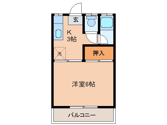 アルカディアSUKUⅢの物件間取画像