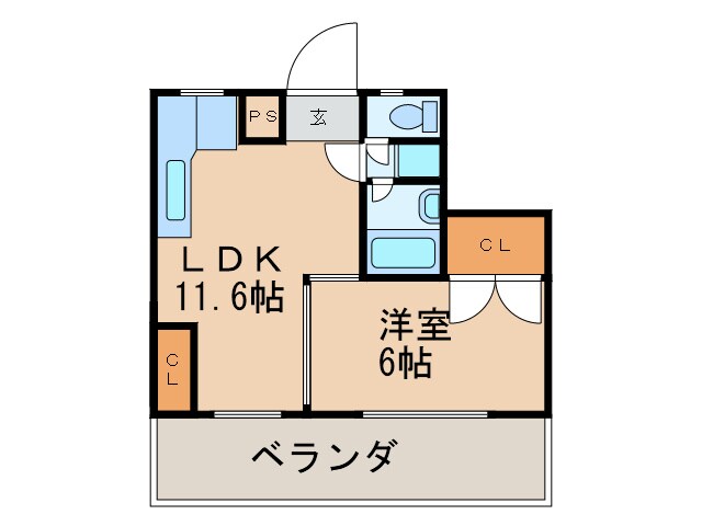 蝶和ビルⅡの物件間取画像