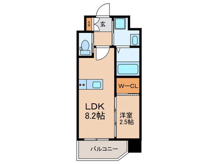 リファレンス竹下駅前の物件間取画像