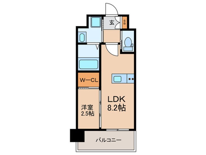 リファレンス竹下駅前の物件間取画像