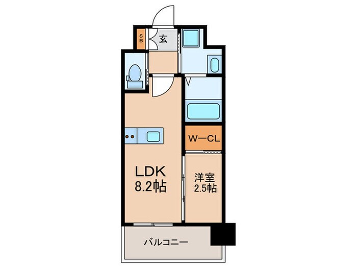 リファレンス竹下駅前の物件間取画像