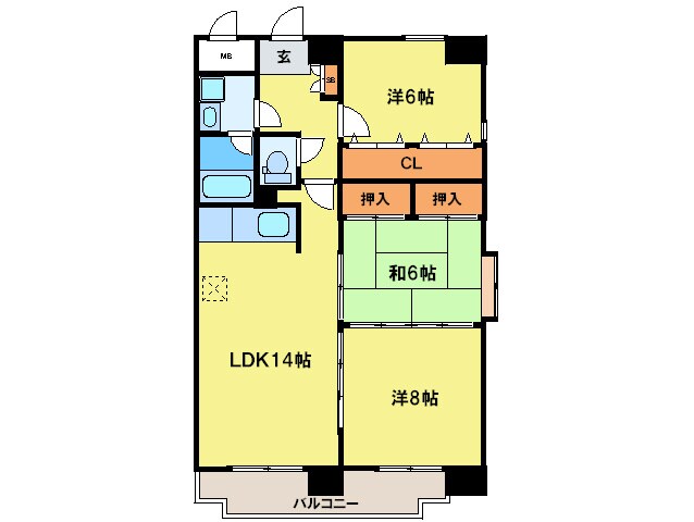 第二小林ビルの物件間取画像