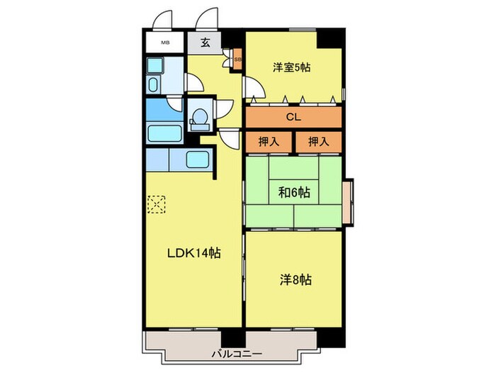 第二小林ビルの物件間取画像