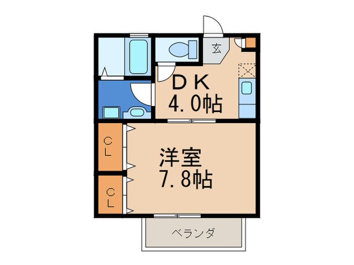 サニ－コ－ト若宮の物件間取画像