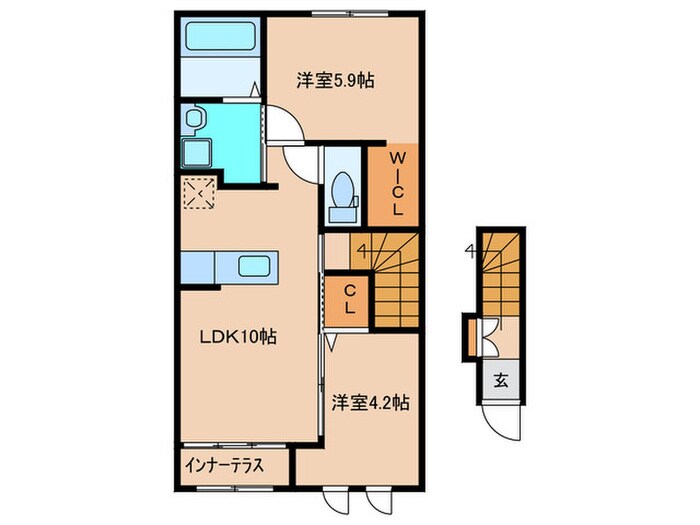 エレガンテフォレストの物件間取画像