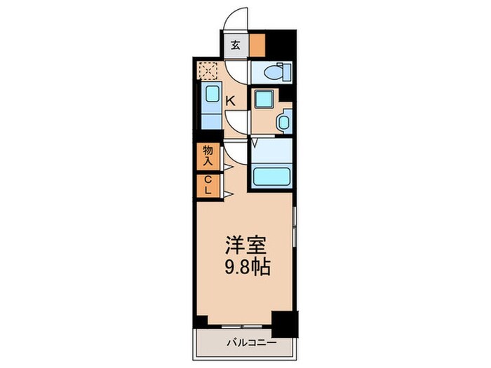 ＦＬレジデンス１の物件間取画像