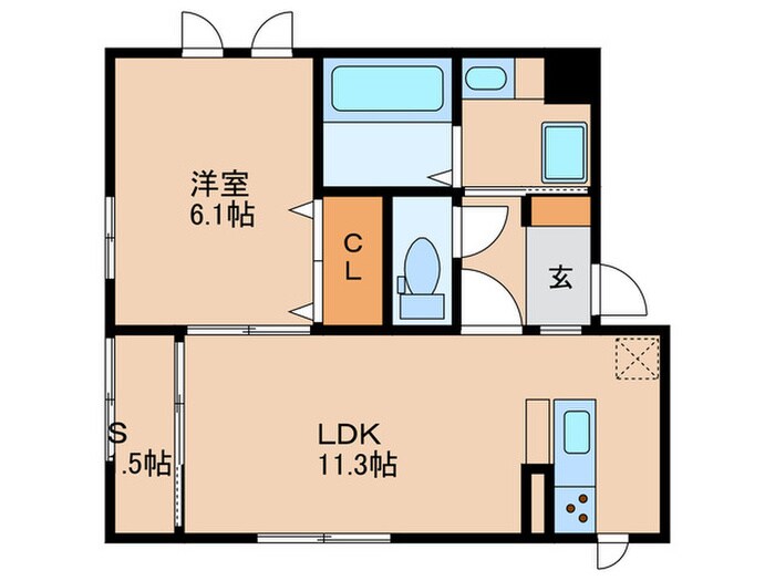 シャンスＴの物件間取画像