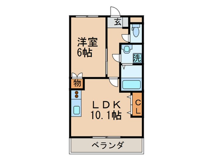 ベティプレイスの物件間取画像