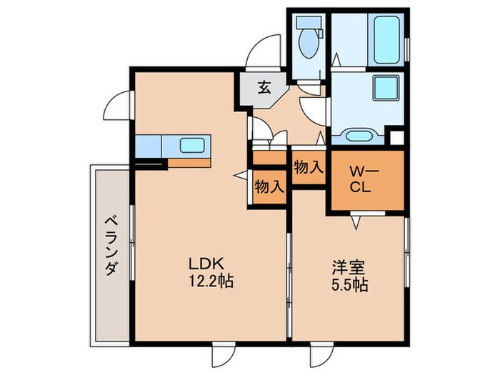 セジュールひまわりの物件間取画像