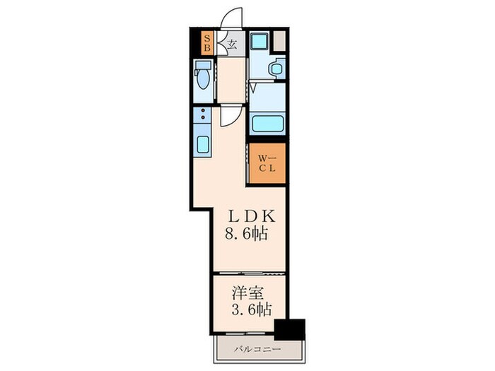 スマート大手町の物件間取画像