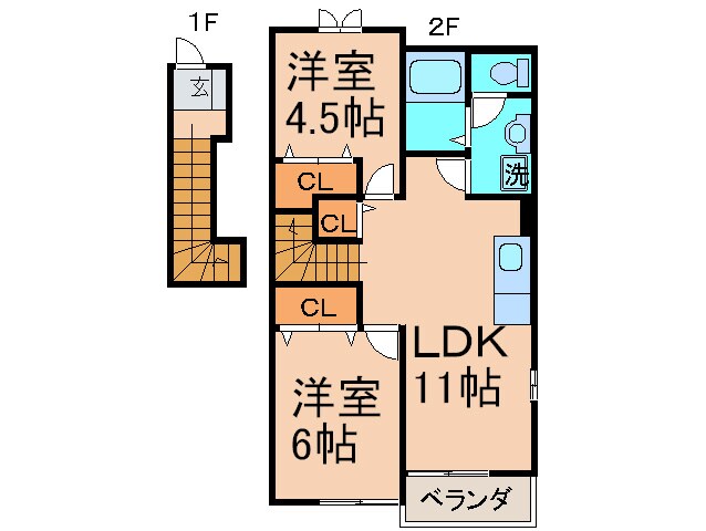 ブライトシップαの物件間取画像