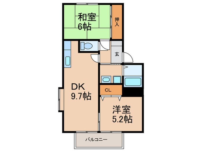 ソレジオ井堀の物件間取画像