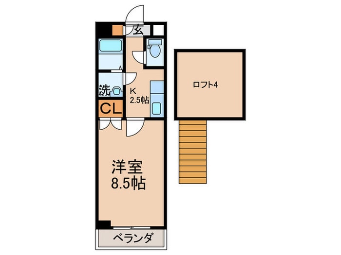 リファレンス門司駅前の物件間取画像