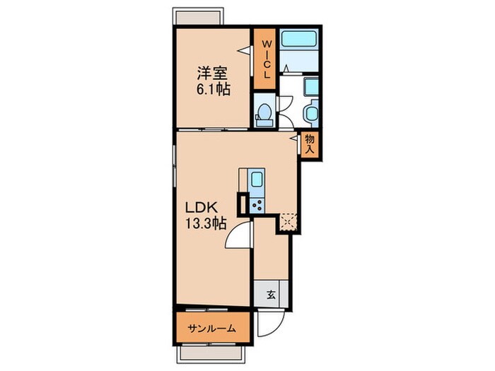 さくらヒルズＣの物件間取画像