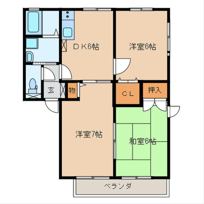 レトア木屋瀬の物件間取画像