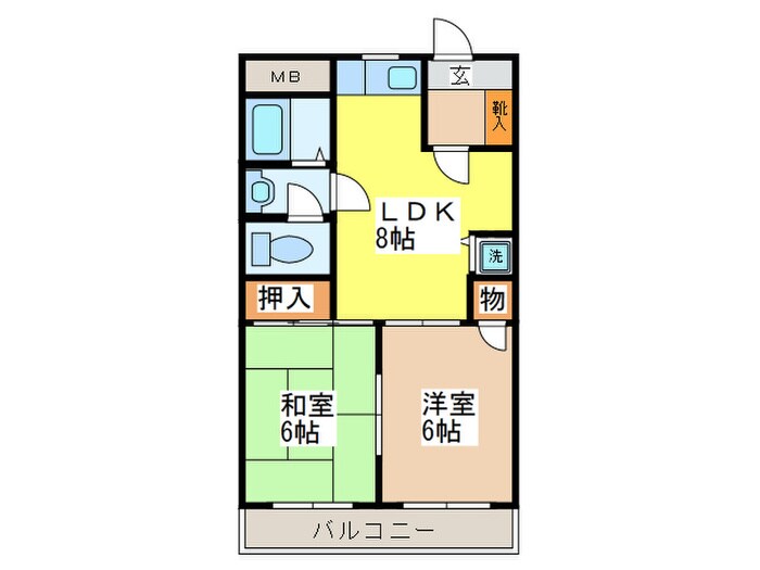 サンフィールドの物件間取画像