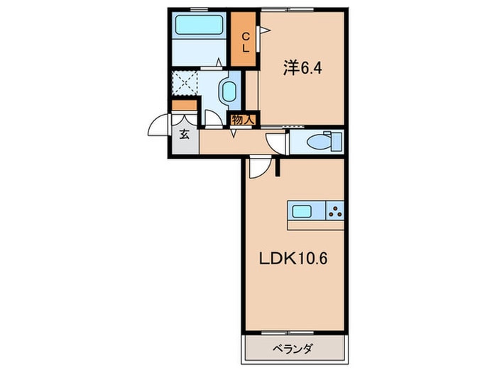 D-room柳町の物件間取画像