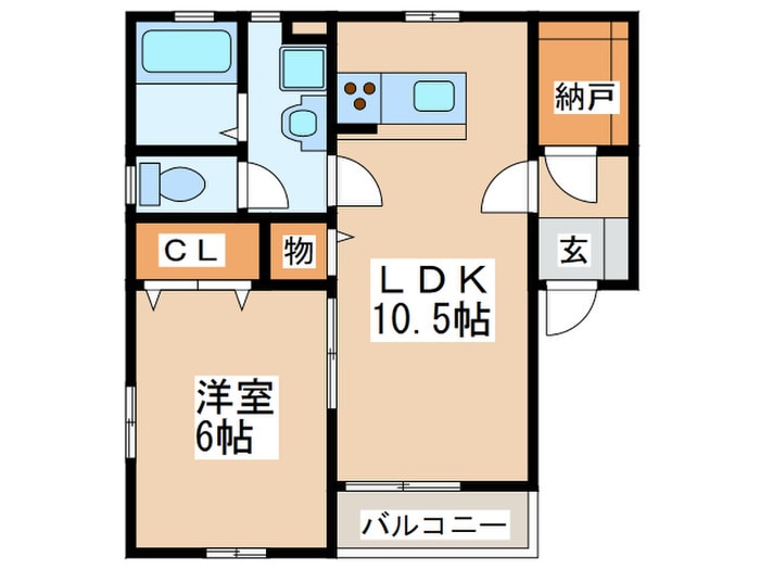 Ｎａｇｏｍｉ弐番館の物件間取画像