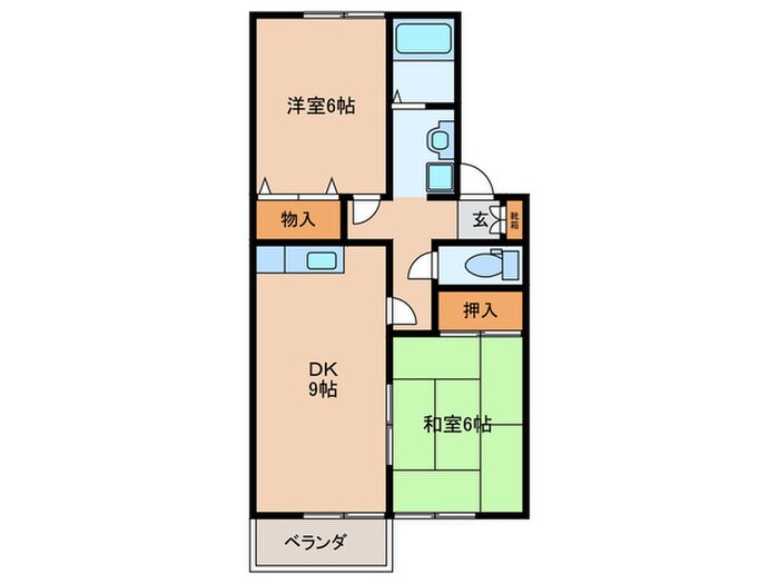 ロイヤルガーデン野口　Ｃ棟の物件間取画像