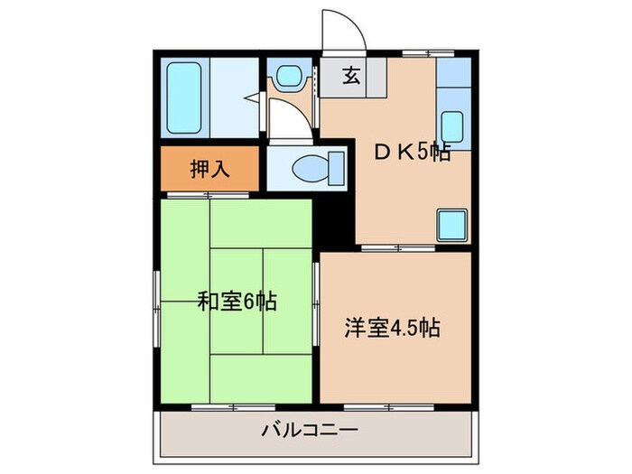 Ｕステ－ジ東那珂の物件間取画像