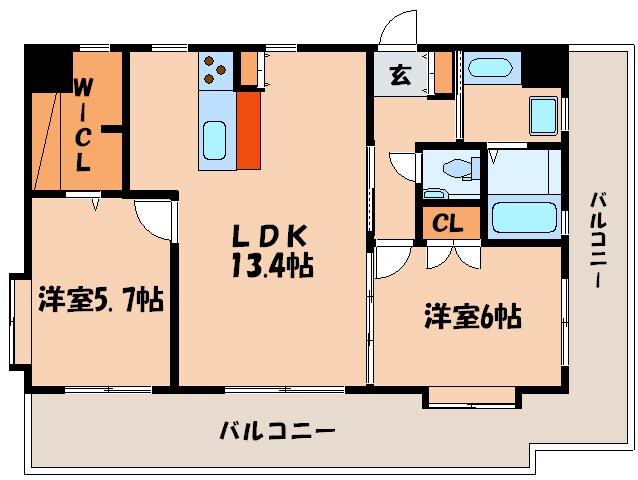 フォレスト薬院大通の物件間取画像