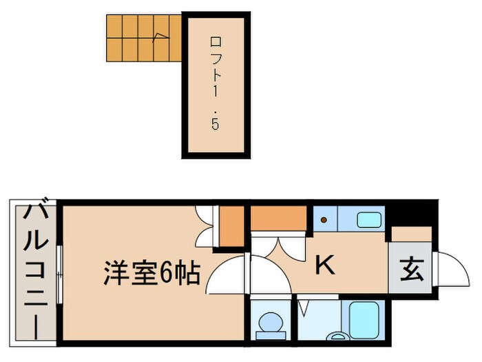 レジオン幸神Ⅰの物件間取画像