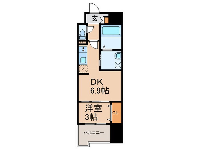 S-RESIDENCE六ツ門abreastⅡの物件間取画像