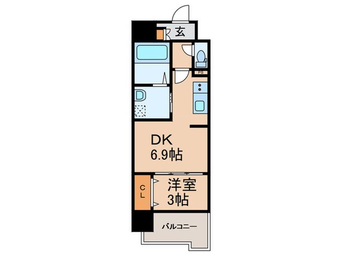 S-RESIDENCE六ツ門abreastⅡの物件間取画像