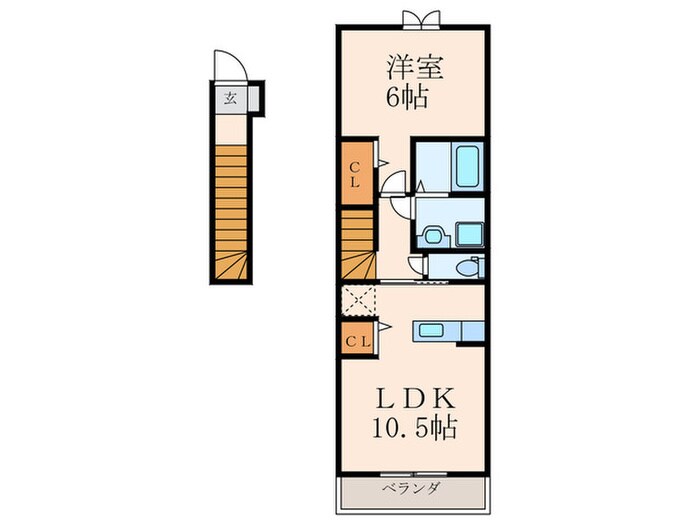 ポラリスＡの物件間取画像