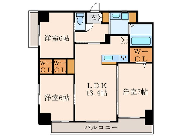 仮)La casa戸畑の物件間取画像