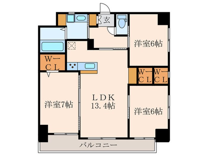 仮)La casa戸畑の物件間取画像