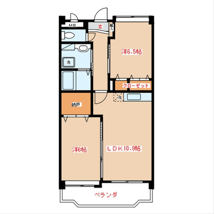 リベルタ新宮の物件間取画像