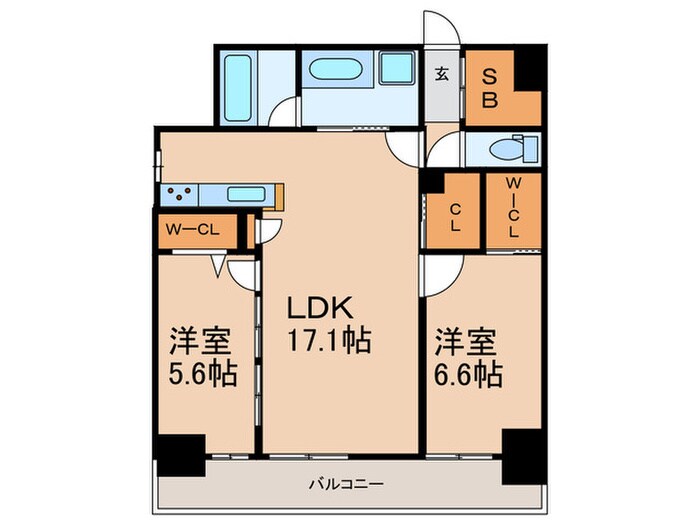 ゼクシオン博多の物件間取画像