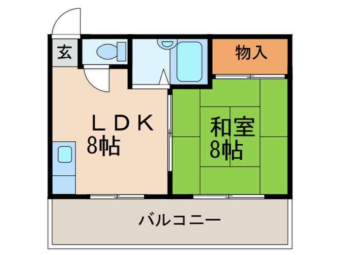 丸万コーポの物件間取画像