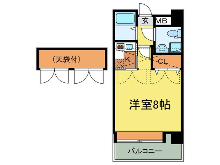 ｴｽﾃｰﾄﾓｱ平尾ﾊﾟｰｼﾞｭの物件間取画像