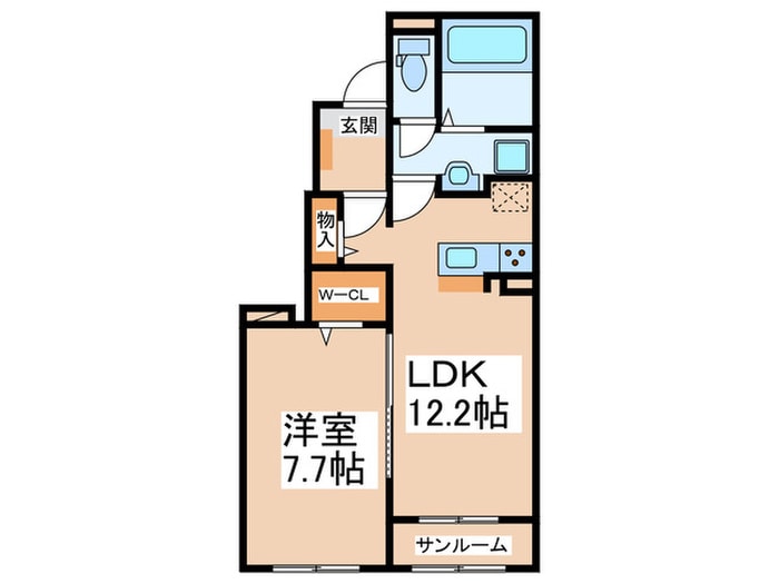 メゾン　ド　ヴィラ　Aの物件間取画像