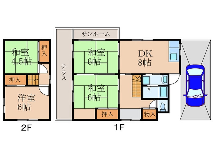 最上様戸建の物件間取画像