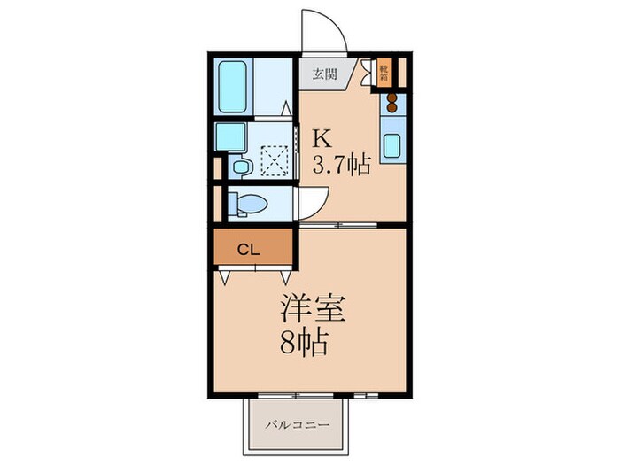 モナリエ横代の物件間取画像