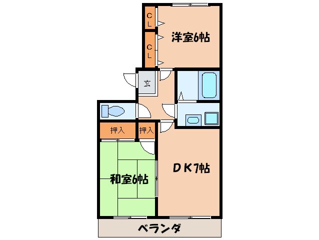 レイクヒルＫＡＳＡの物件間取画像