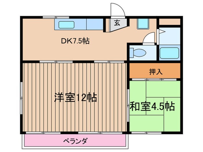 シティハイツやすもとの物件間取画像