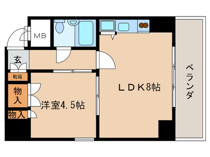 コモド大濠の物件間取画像