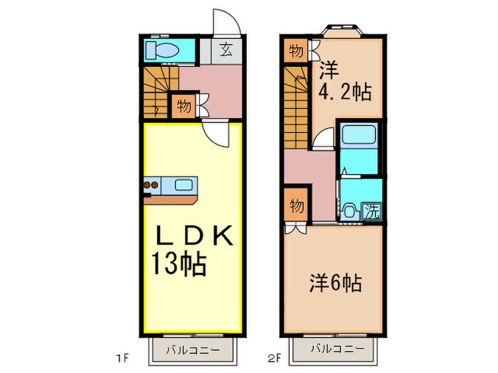 サングリ－ン君ヶ浜の物件間取画像