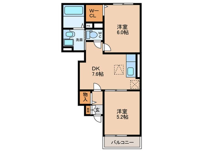 カーサ・プレシードⅠの物件間取画像