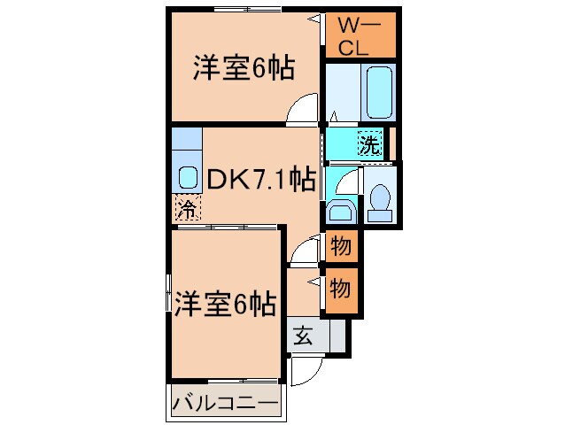 物件間取画像